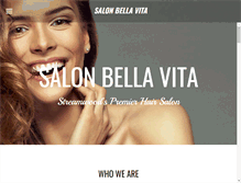 Tablet Screenshot of mysalonbellavita.com